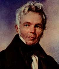 Ein altes Porträtfoto Karl Friedrich Schinkels.
