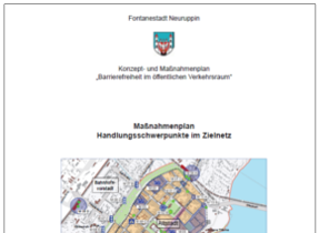 Deckblatt zum Maßnahmeplan "Handlungsschwerpunkte im Zielnetz" Durch Klick herunterladen der Datei