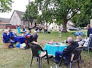 Picknick mit Bläsern auf dem Dorfanger Foto: Heidrun Händel