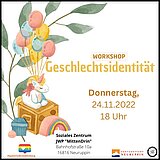 Flyer zum Workshop Geschlechtsidentitäten am 24.11.