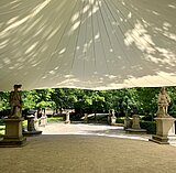 Neues Zeltdach im Tempelgarten, Foto: H. Papenbrock