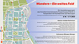 Karte zu den Ausstellungsorten "Wandern - Ein Weites Feld"