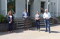 Birgit Volkmar, Bürgermeister Nico Ruhle, Christina Salewski, Elmar Süß (v.l.n.r.), Foto: ASG
