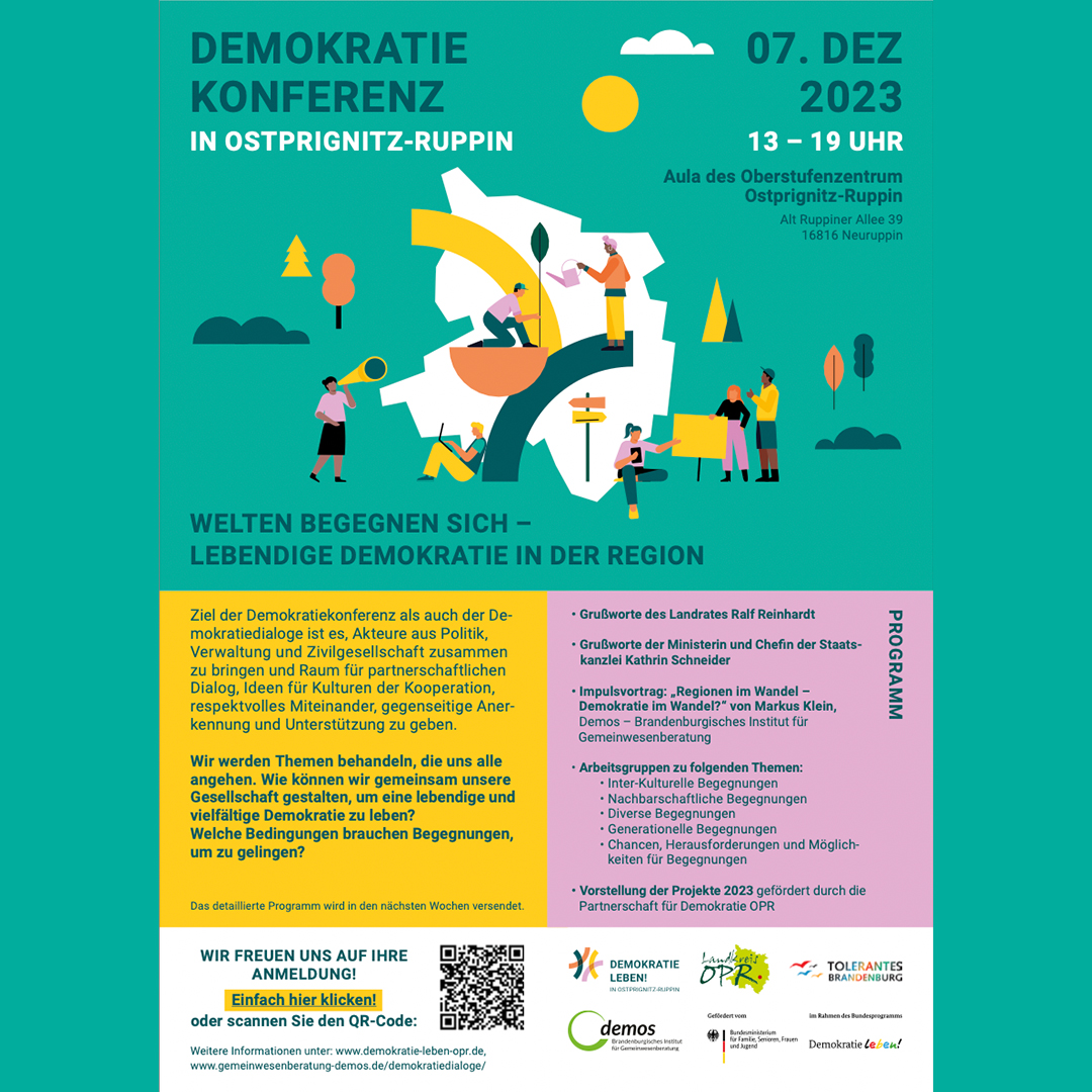 Einladung zur Demokratie Konferenz Ostprignitz-Ruppin 7.12.